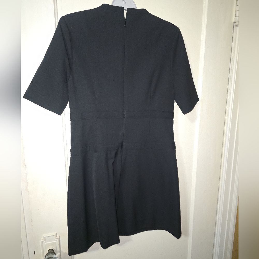 Rebecca Taylor Short-Sleeve Bow Dress Size 4 - Picture 14 of 16
